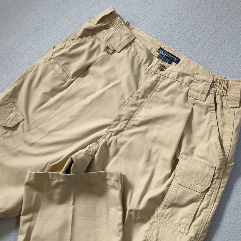5.11 Tactical Series Taclite Pro Ripstop Cargo Pants Mens 36x32 Tan Workwear